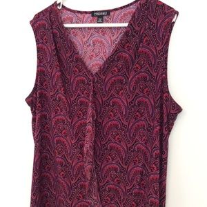 Purple Paisley Top